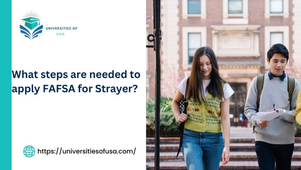 What steps are needed to apply FAFSA for Strayer?